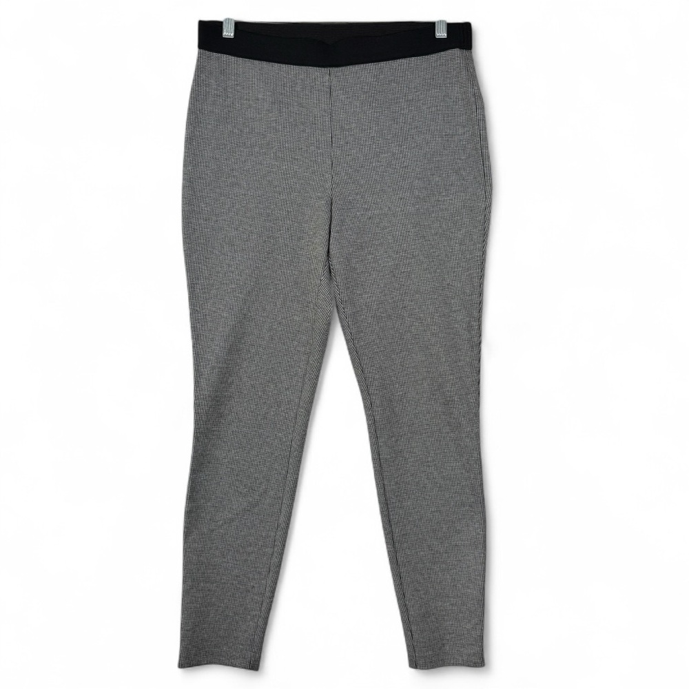 Talbots Soho Ankle Women’s Size 10 Black Houndstooth Polyester Blend Pants